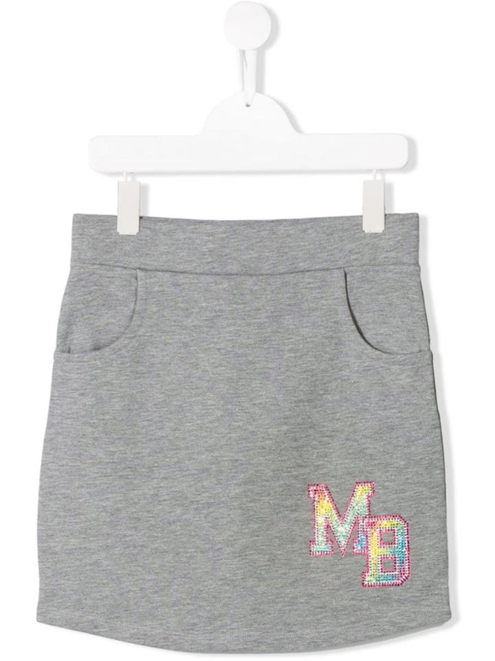 My Brand Kids Teen Logo Embellished Skirt - Grey