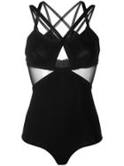Elie Saab Cut-out One Piece - Black