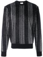 Sparkly Striped Jumper - Men - Cotton/polyester - S, Black, Cotton/polyester, Saint Laurent