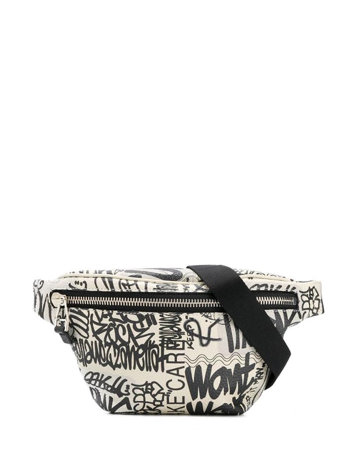 Zanellato Graffiti Print Belt Bag - White