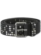 Htc Hollywood Trading Company Tonal Studded Belt, Men's, Size: 95, Black, Leather/metal