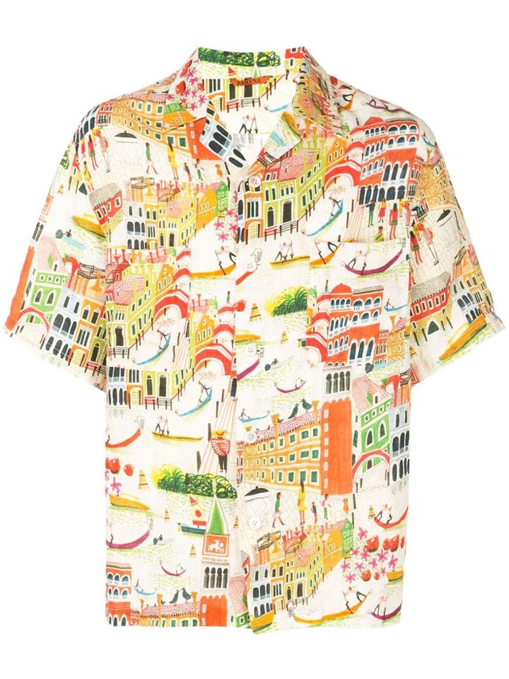 Barena Illustration Print Shirt - Multicolour