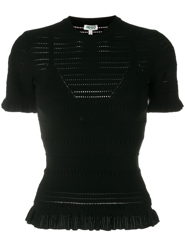 Kenzo Perforated Top - Black