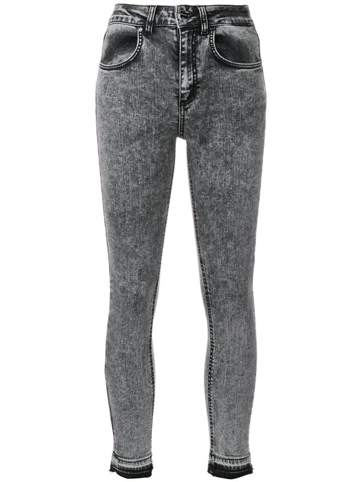 Dondup Acid Wash Skinny Jeans - Black