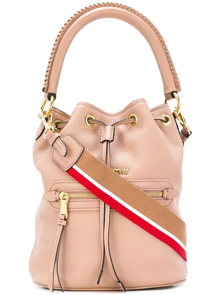 Miu Miu Bucket Tote Bag - Pink & Purple