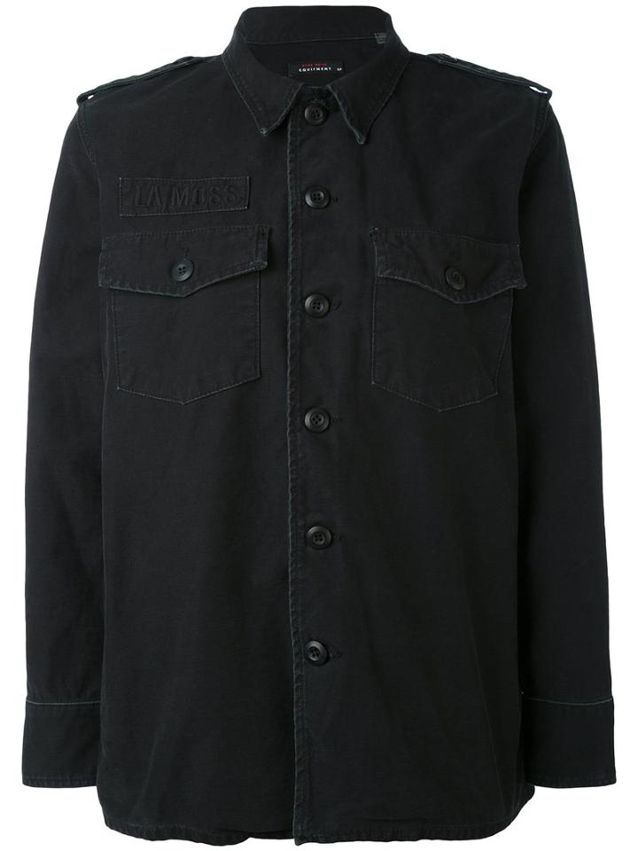 Equipment - Button-up Shirt Jacket - Women - Cotton - S, Black, Cotton