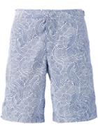 Orlebar Brown 'seersucker' Swim Shorts, Men's, Size: 30, Blue, Polyester