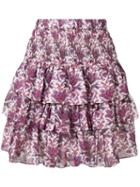 Isabel Marant Tiered Mini Skirt - Purple
