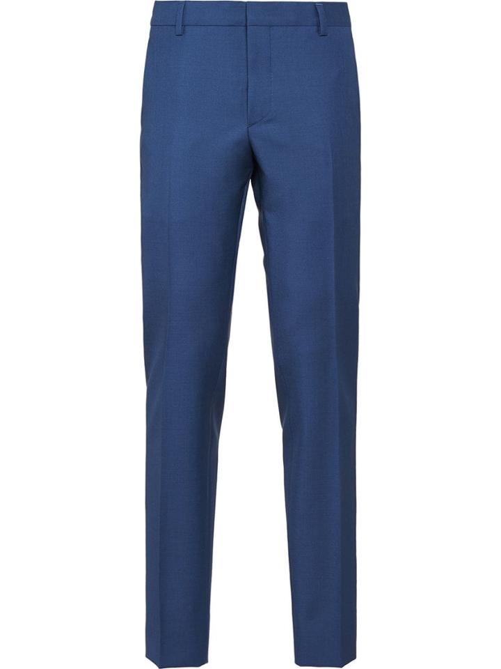 Prada Tailored Straight-leg Trousers - Blue