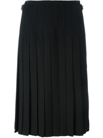 Le Kilt Knee-length Kilt, Women's, Size: 8, Black, Wool
