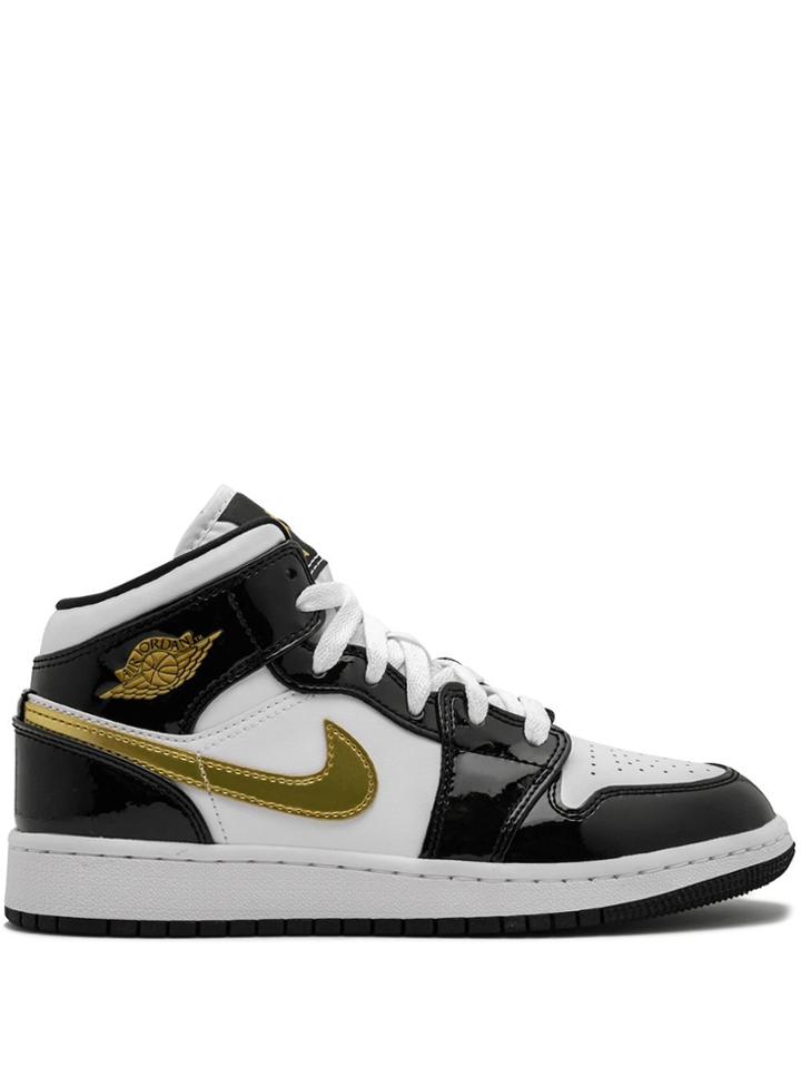 Jordan Teen Air Jordan 1 Mid-top Sneakers - Black