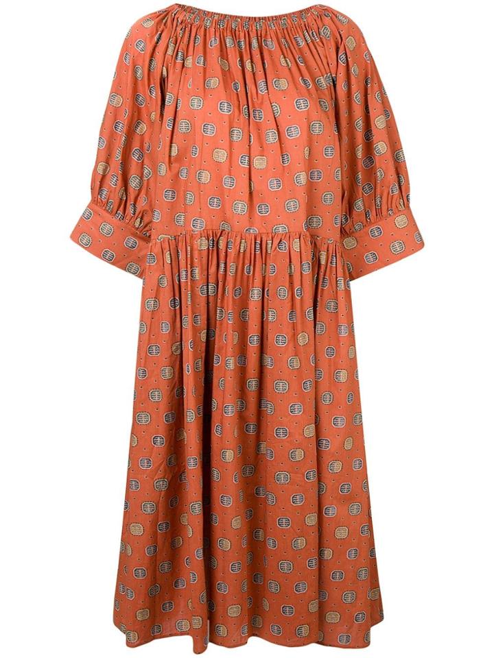 Toteme Cimano Midi Dress - Brown