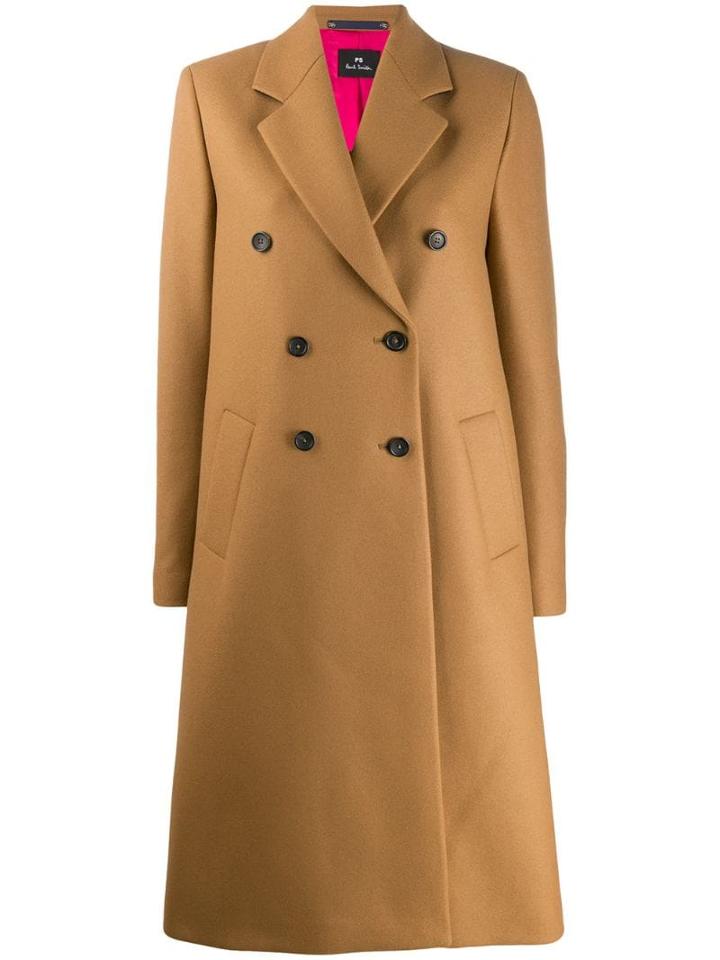 Ps Paul Smith Double-breasted Coat - Neutrals