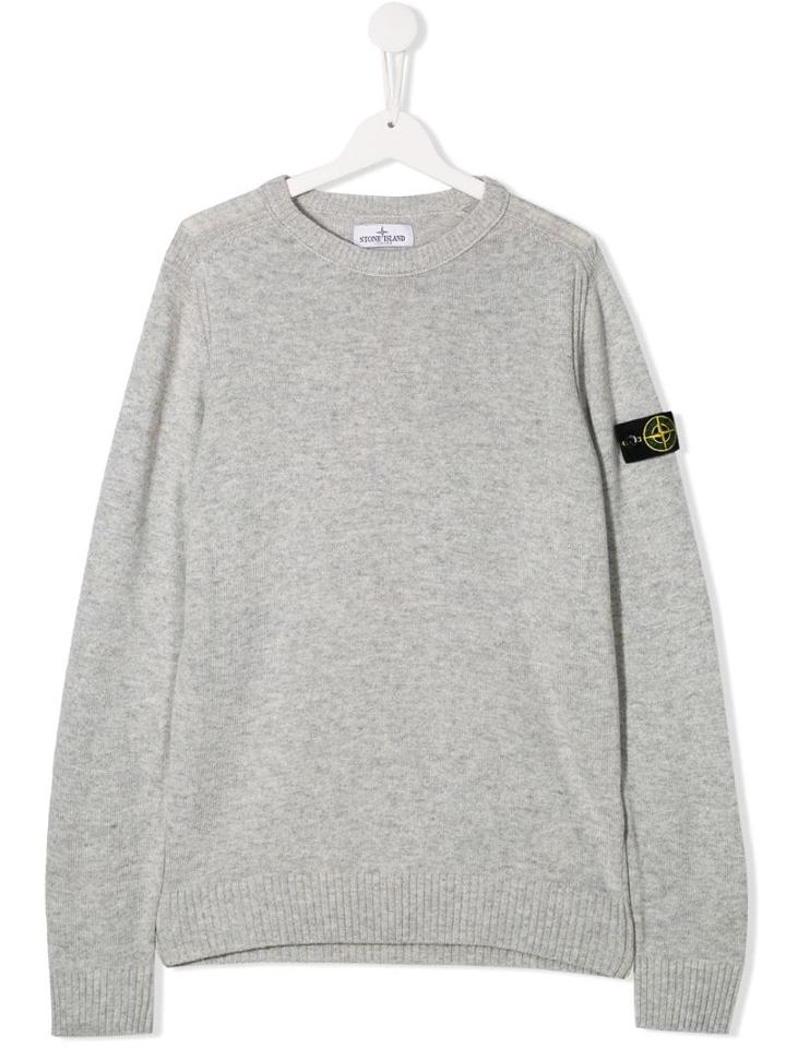 Stone Island Junior Teen Long-sleeve Sweater - Grey