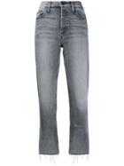 Mother Tomcat High-rise Straight Jeans - Grey