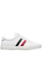 Moncler White La Monaco Leather Sneakers