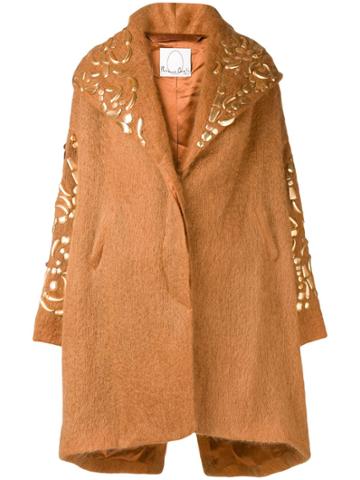 Romeo Gigli X Eggs Oversized Midi Coat - Neutrals