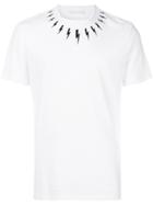 Neil Barrett Lightning Bolt Collar T-shirt - White