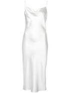 Fleur Du Mal Cowl Neck Slip Dress - White