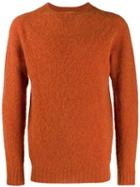 Officine Generale Slim Fit Sweater - Orange