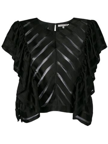 Maison Père Ruffled Blouse - Black