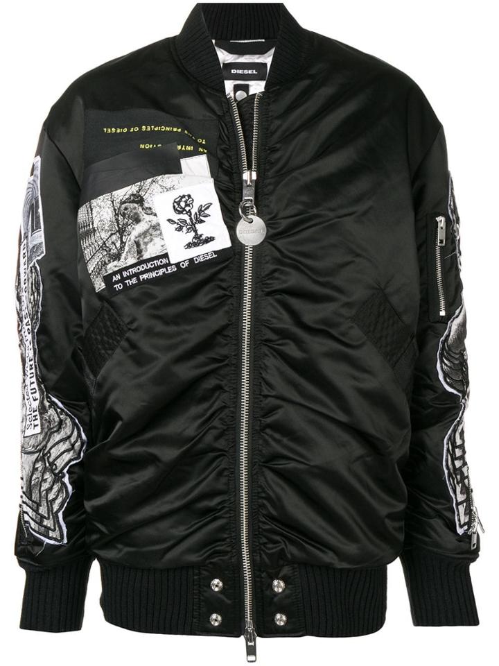 Diesel G-krista-c Bomber Jacket - Black