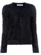 Comme Des Garçons Comme Des Garçons Fur Effect Sweater, Women's, Size: Medium, Blue, Nylon