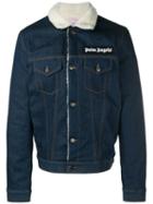 Palm Angels Denim Jacket, Men's, Size: Large, Blue, Cotton/polyester/acrylic