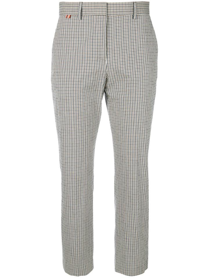 Paul Smith Plaid Cropped Trousers - Multicolour