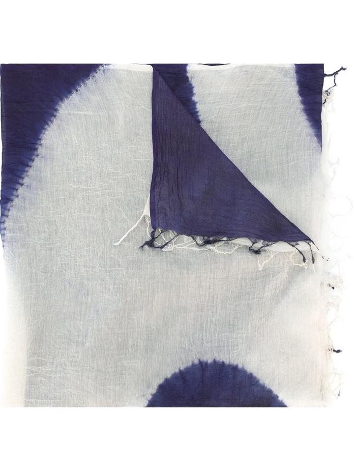 Suzusan Two Tone Raw Edge Scarf