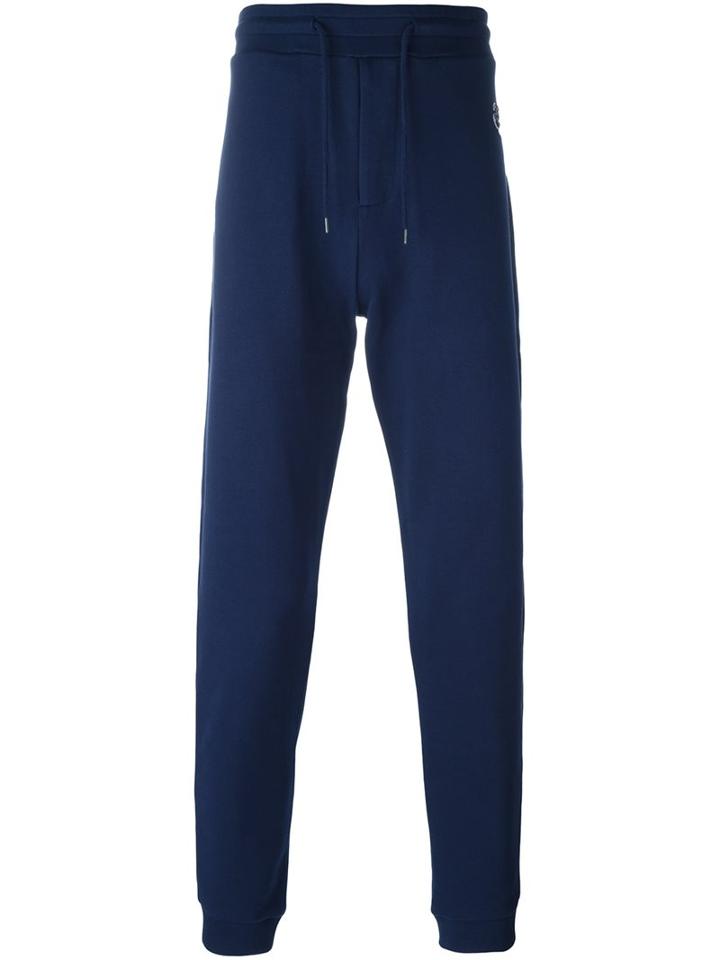 Kenzo 'mini Tiger' Track Pants, Men's, Size: Medium, Blue, Cotton