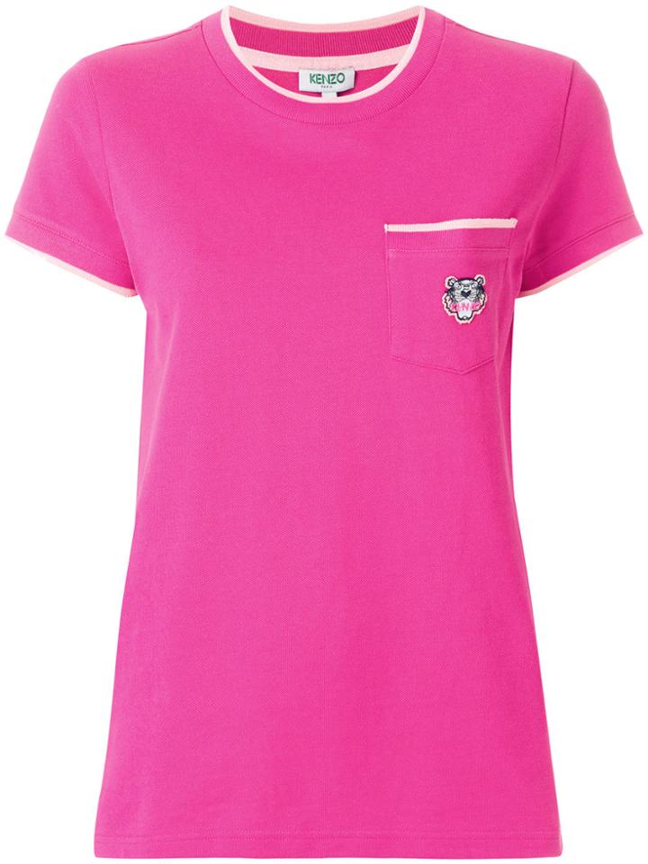 Kenzo Tiger Crest T-shirt - Pink & Purple