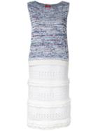 Coohem Knitted Sleeveless Dress, Women's, Size: 38, White, Cotton/linen/flax/polyester