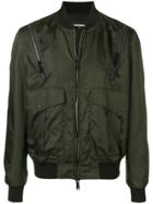 Dsquared2 Zipped Up Bomber Jacket - Green