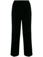 Aspesi Velour Wide-leg Sweatpants - Black