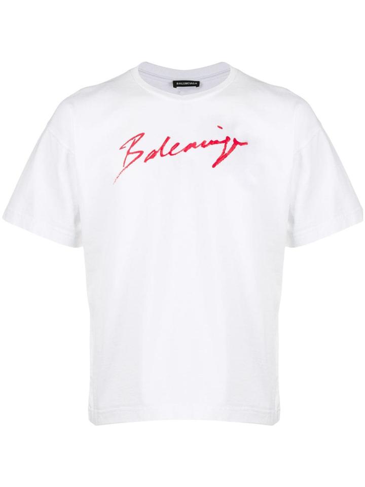 Balenciaga S/s Normal T-shirt - White