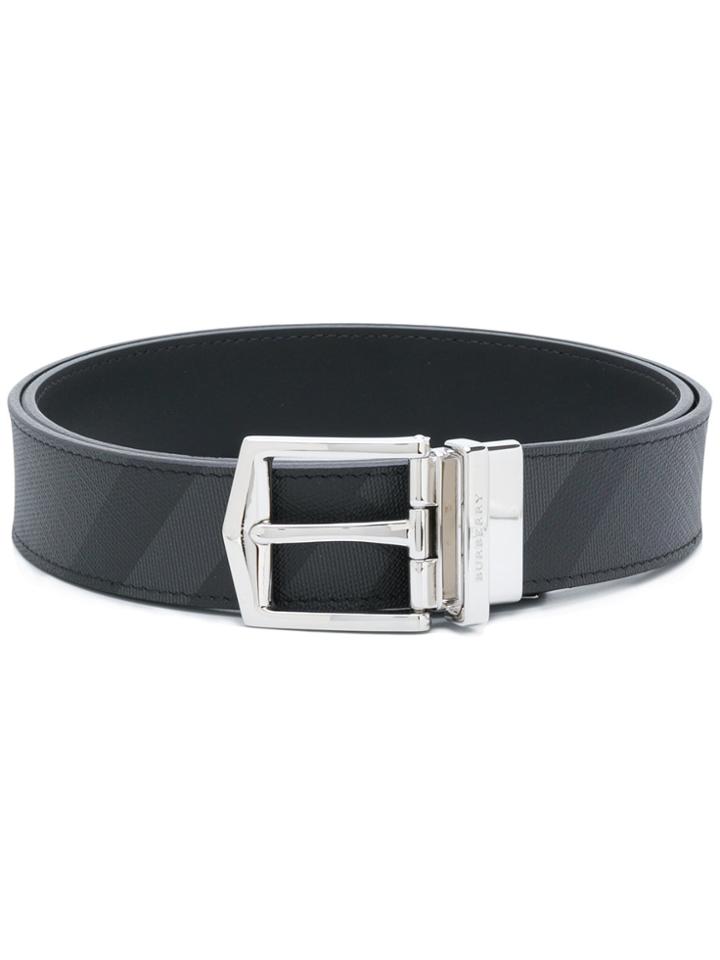 Burberry London Check Double Face Belt - Black