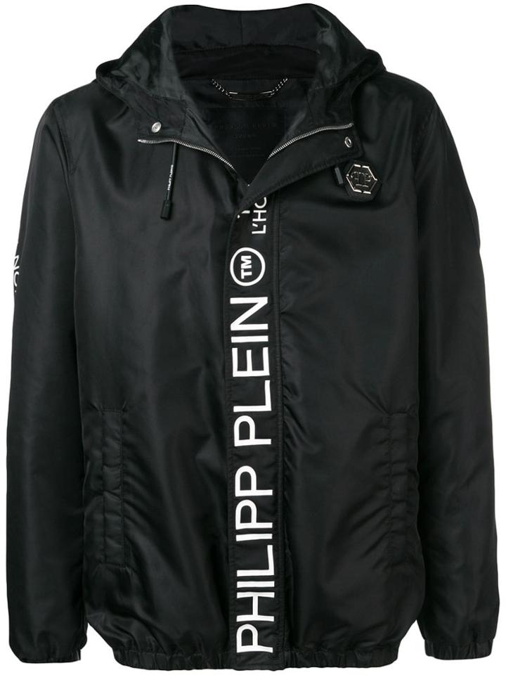 Philipp Plein Printed Logo Jacket - Black