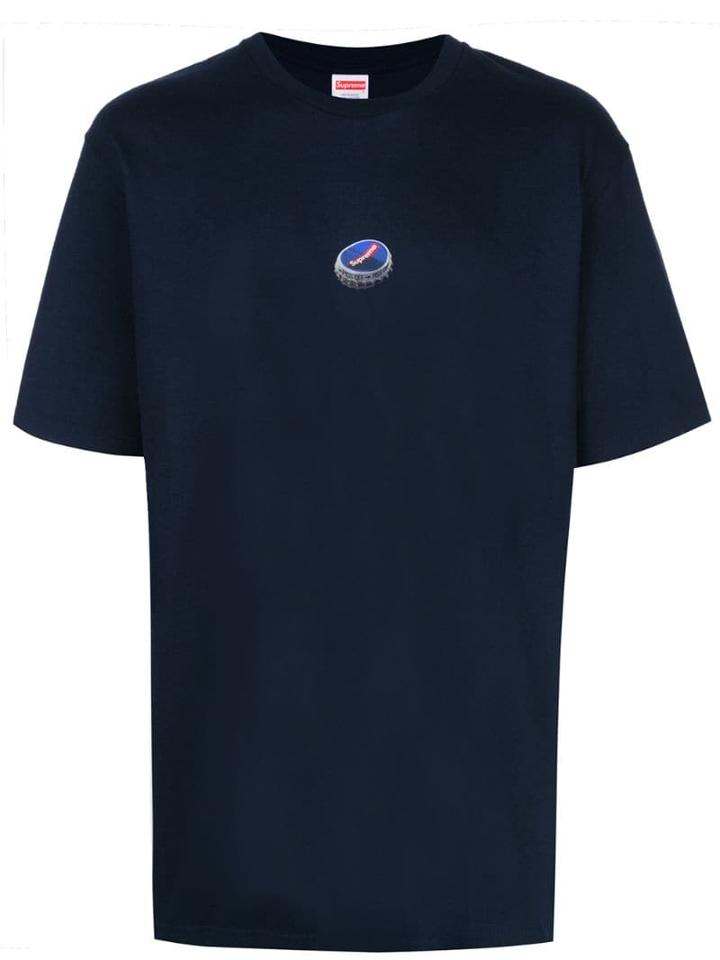 Supreme Printed Detail T-shirt - Blue
