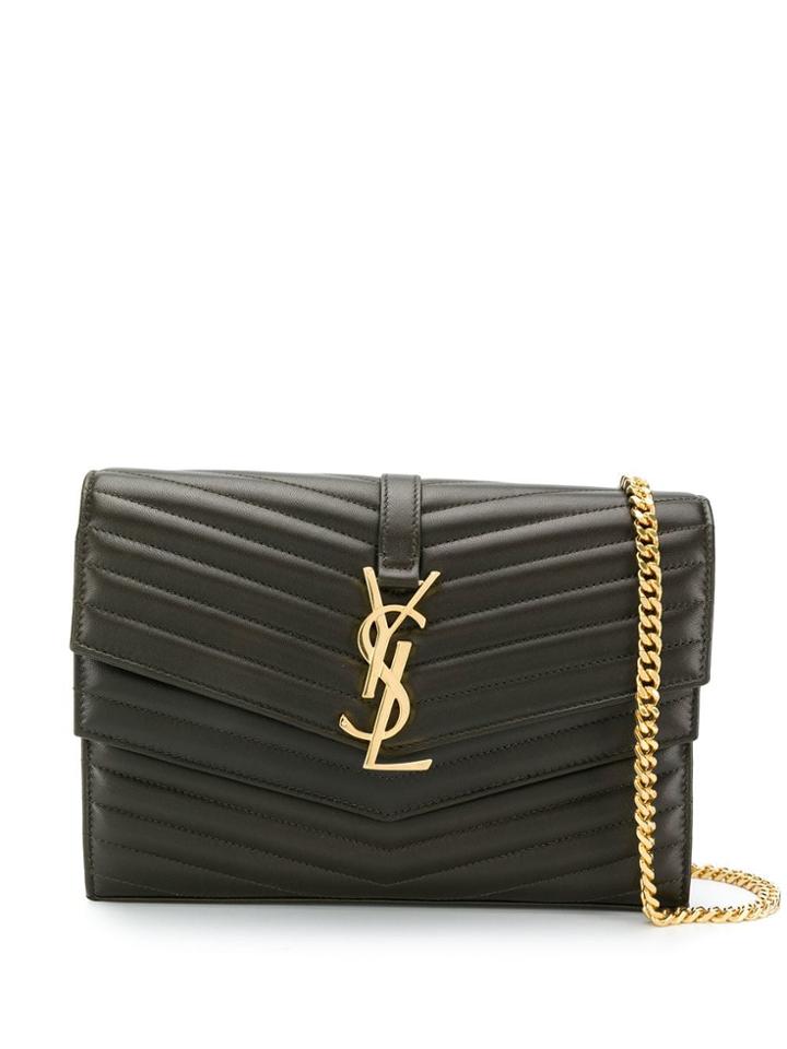 Saint Laurent Sulpice Chain Wallet - Green