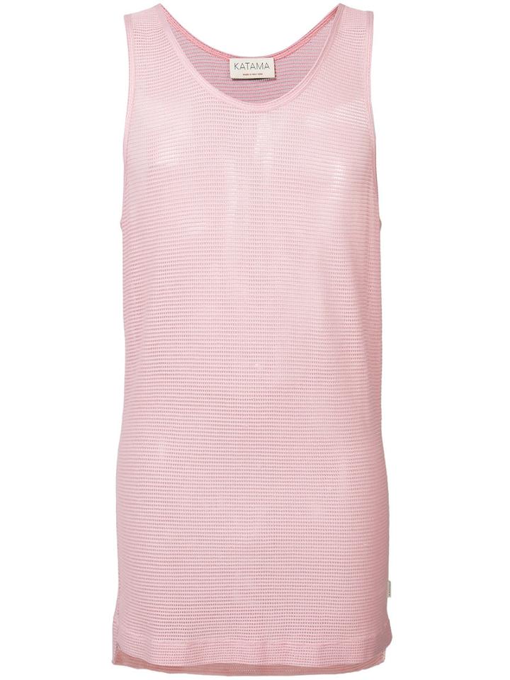 Katama - Tank Top - Men - Polyester - Xl, Pink/purple, Polyester
