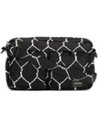 Undercover 'undercover X Porter' Fence Print Shoulder Bag, Men's, Black, Polyester