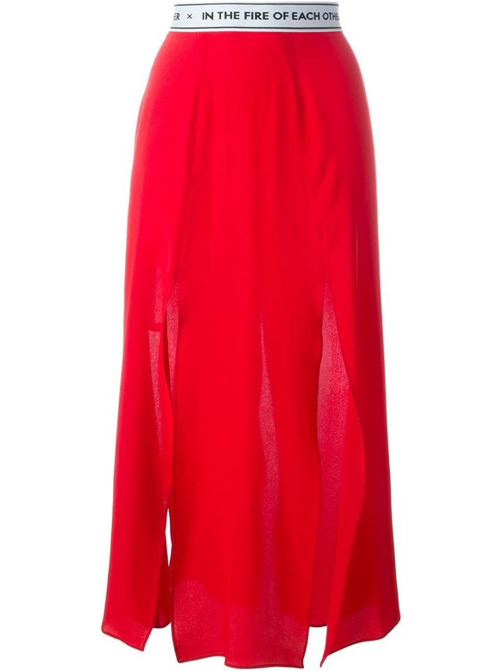 Each X Other Front Slit Midi Skirt