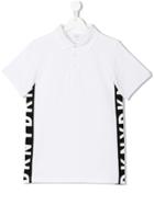 Dkny Kids Teen Side Panel Polo Shirt - White