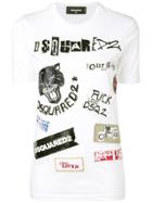Dsquared2 Patchwork T-shirt - White