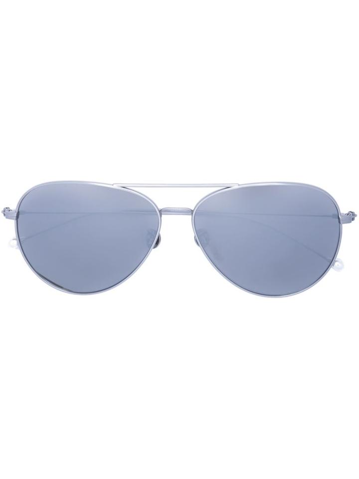Linda Farrow - Aviator Sunglasses - Women - Acetate - One Size, Women's, Grey, Acetate