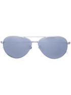 Linda Farrow - Aviator Sunglasses - Women - Acetate - One Size, Women's, Grey, Acetate