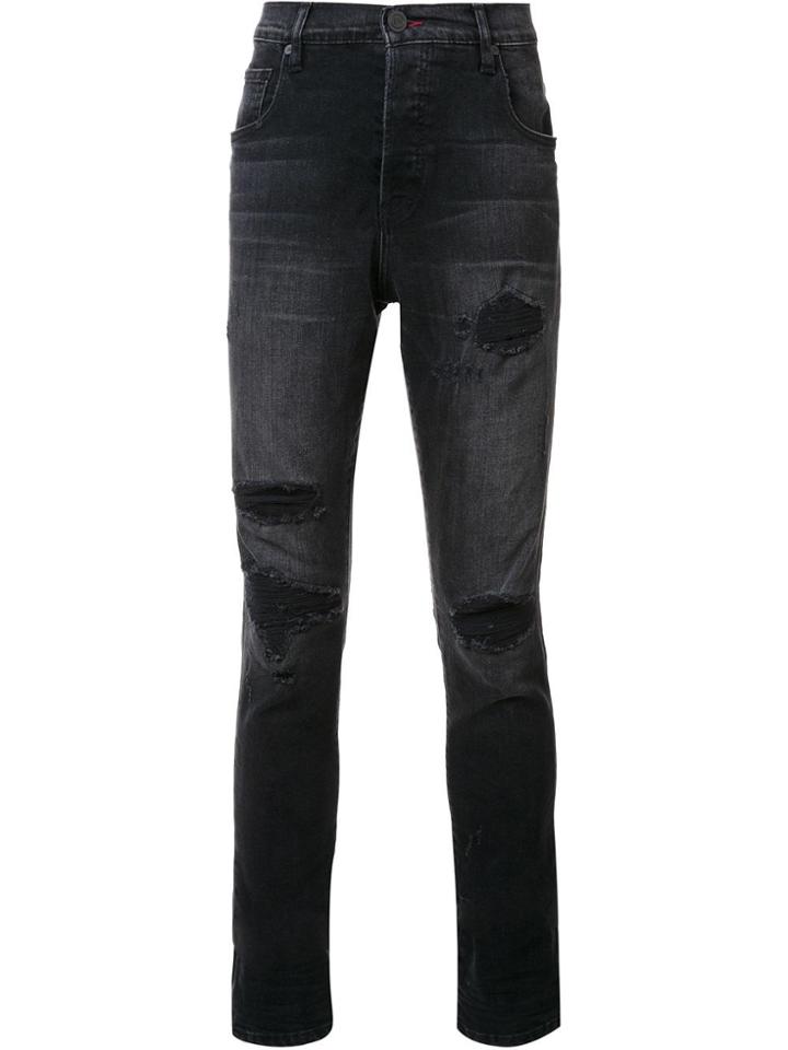 En Noir Thermal Jeans - Black