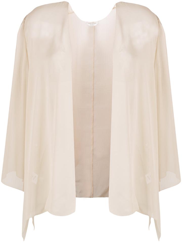 Halston Heritage - Lightweight Jacket - Women - Silk - Xs/s, Nude/neutrals, Silk