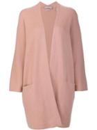 Vince Shawl Lapel Mid Cardigan, Women's, Size: Medium, Pink/purple, Cashmere